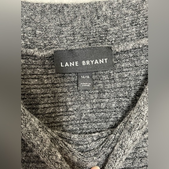 LANE BRYANT Women’s Plus Size Sweater Size 14/16 Gray - Picture 2 of 4